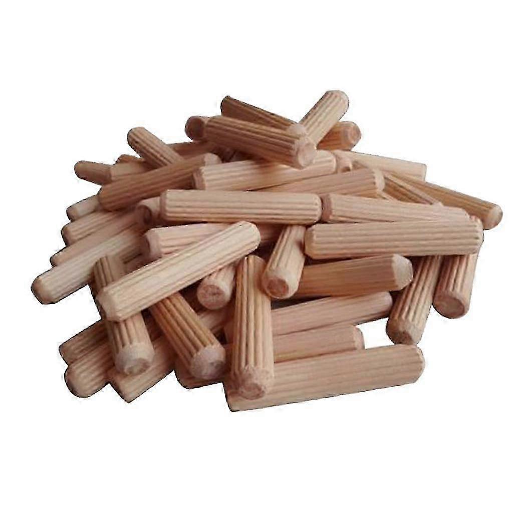 2x100pcs Wooden Studs Craft Studs for DIY Carpentry Project 10x60mm