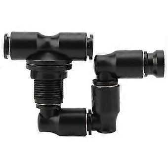 Reptiles Fogger Mist Sprinkler Justerbar for Rainforest Tank Kjølesystem for Kjæledyr Svart
