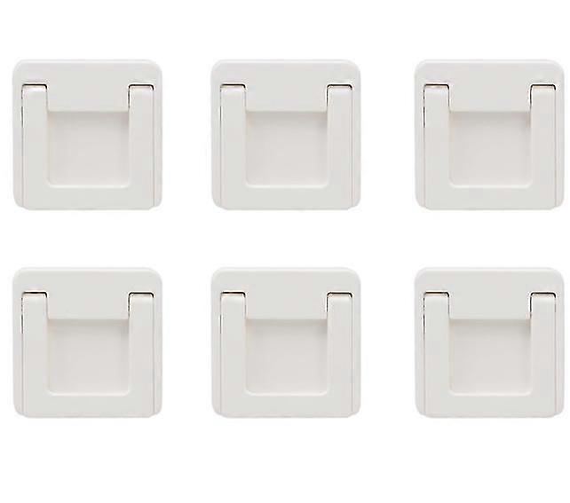 Sliding Door Locks - 6 Pieces - Window Stop - Window Safety Lock - Window Locks - Window Limiter - Sliding Window Lock - ABS - White - 4.8 x 4.8 x 0.