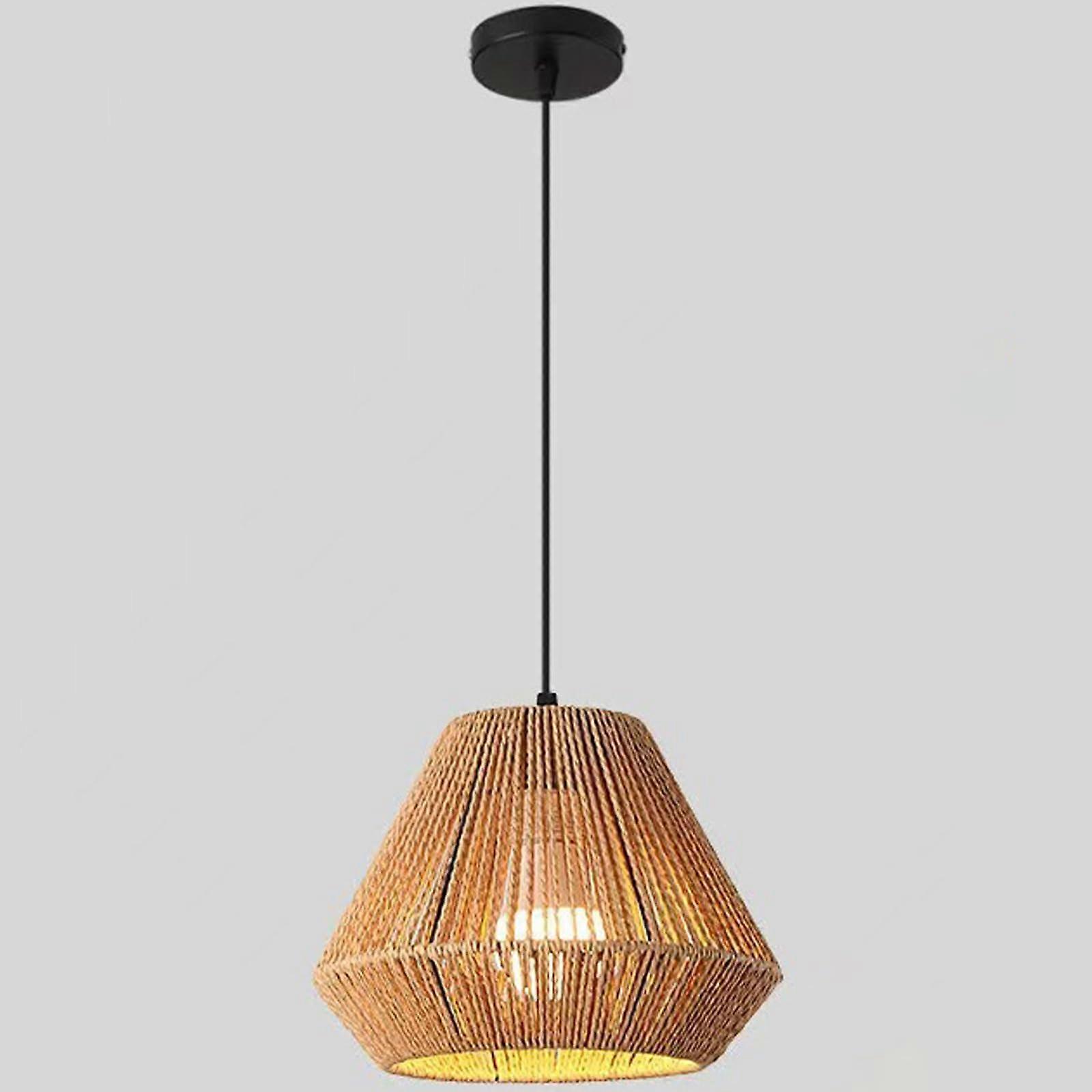 Creative Rope Woven Pendant Light LED Bulbs Compatible Via E26 Bohemian Nordic WabiSabi MultiStyle Ceiling Light