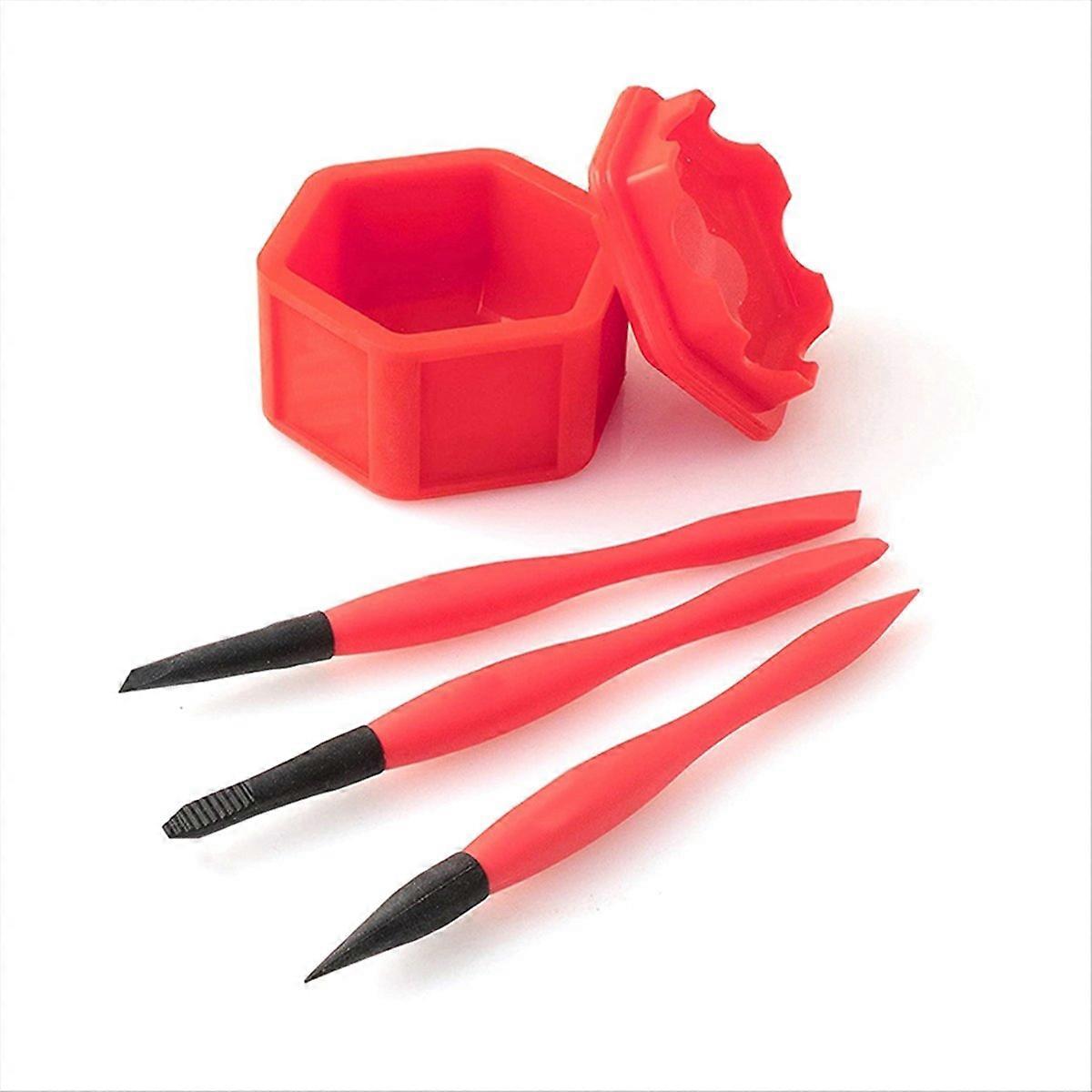 Compact Silicone Glue Brush Woodworking Glue Applicator Set