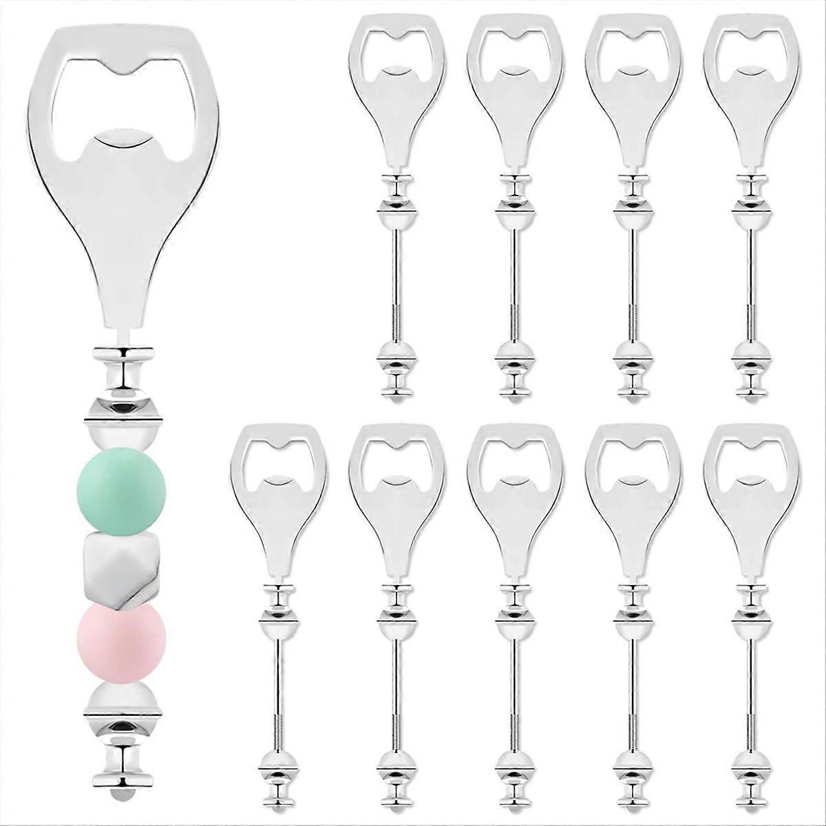 10 Pack Beadable Beer Opener Flat Beer Bottle Opener