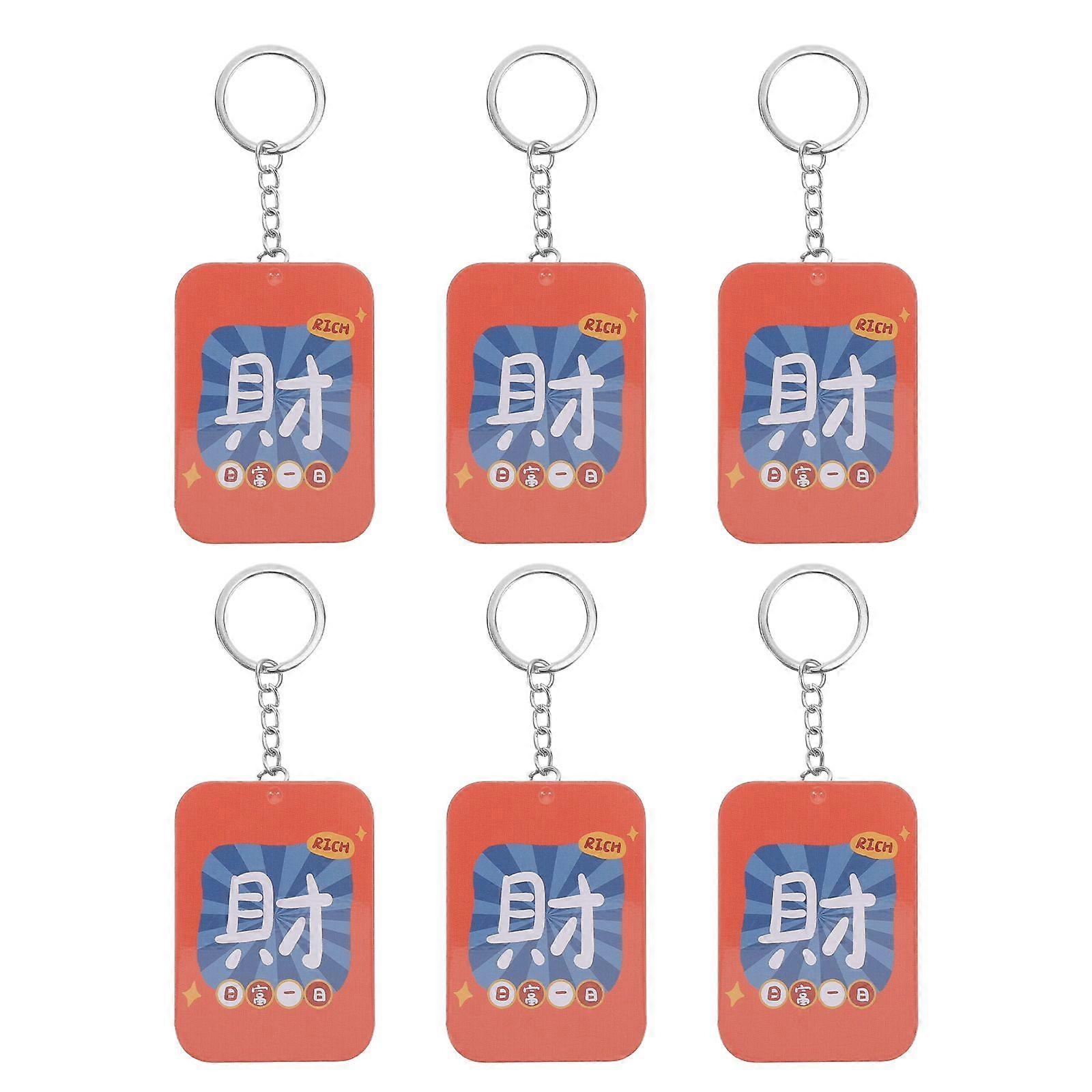 6pcs Iron Sliding Box - Rectangular Metal Slide Top Iron Candy Cases With Keychain - Push-Pull Mini Storage Boxes Sweets Organizer For Pills Gum Jewel