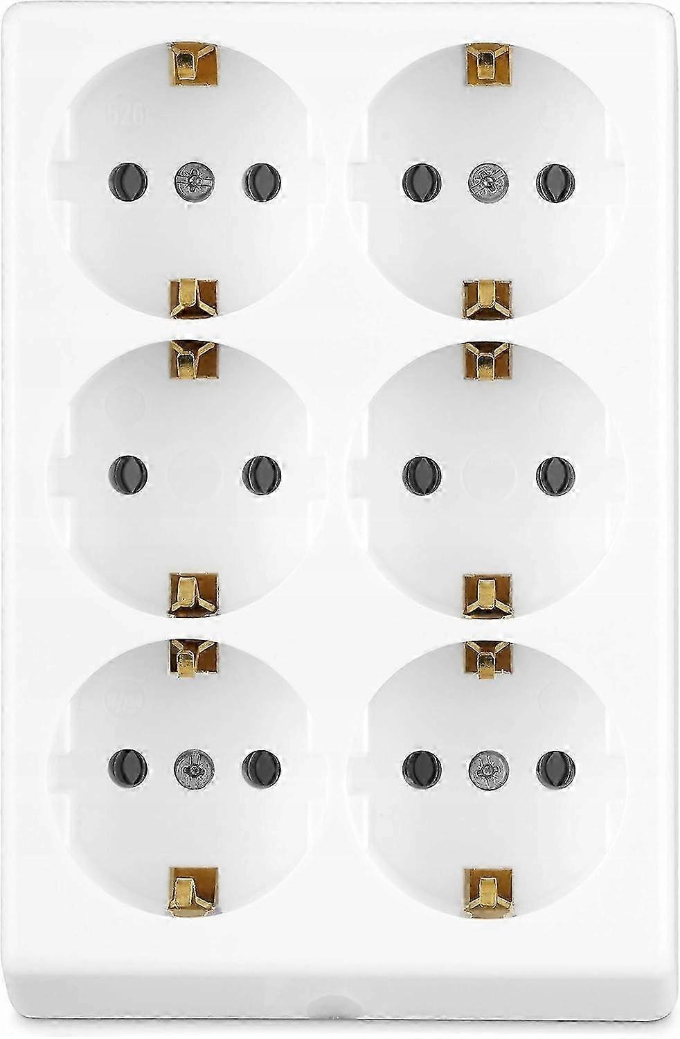 Power Strip, Multiple Socket Without Cable 6-way, Max. 3500 W, B