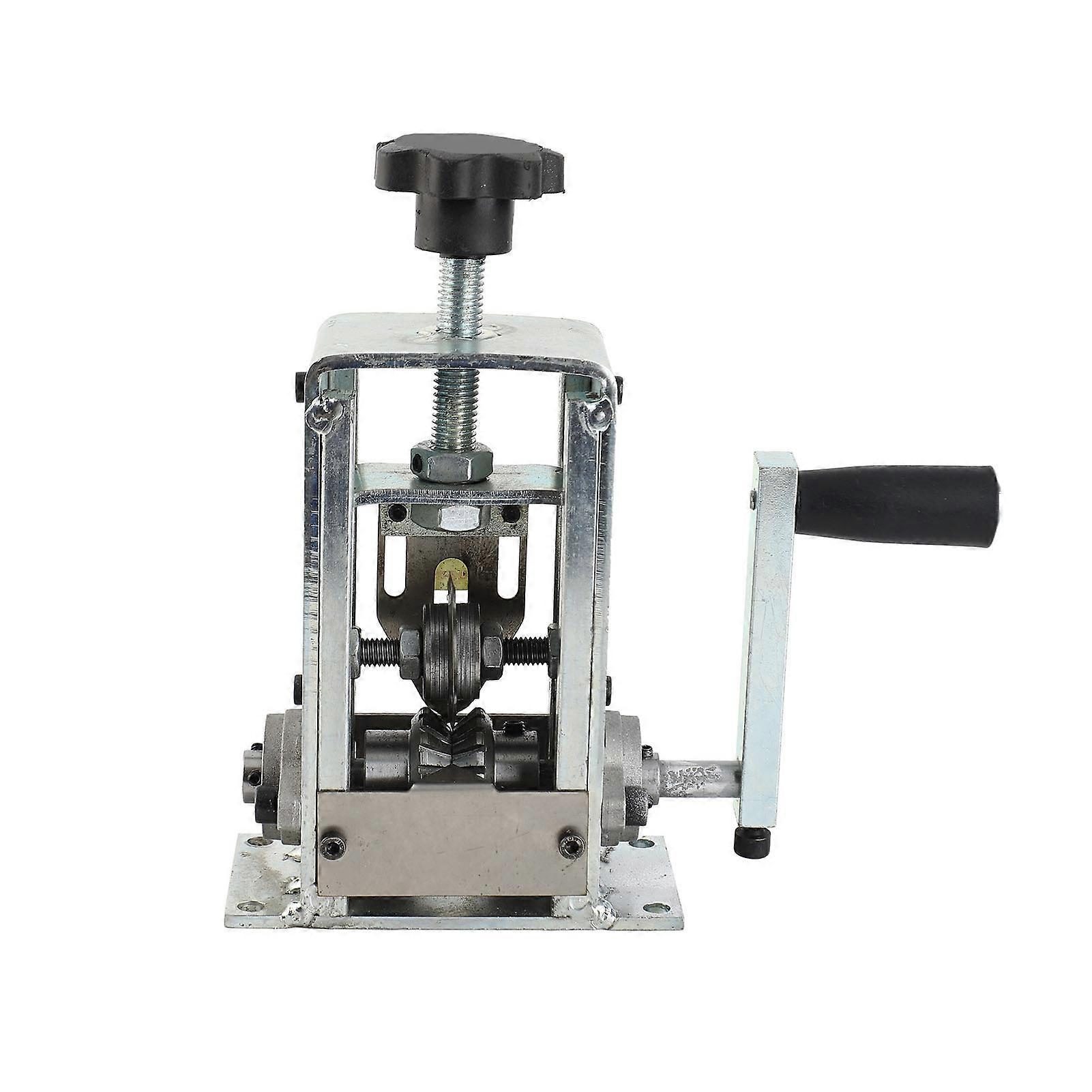 Manual Or Drill Powered Wire Stripper Machine 1‑21mm Heavy Duty Dual Drive Wire Stripper with Hand Crank 