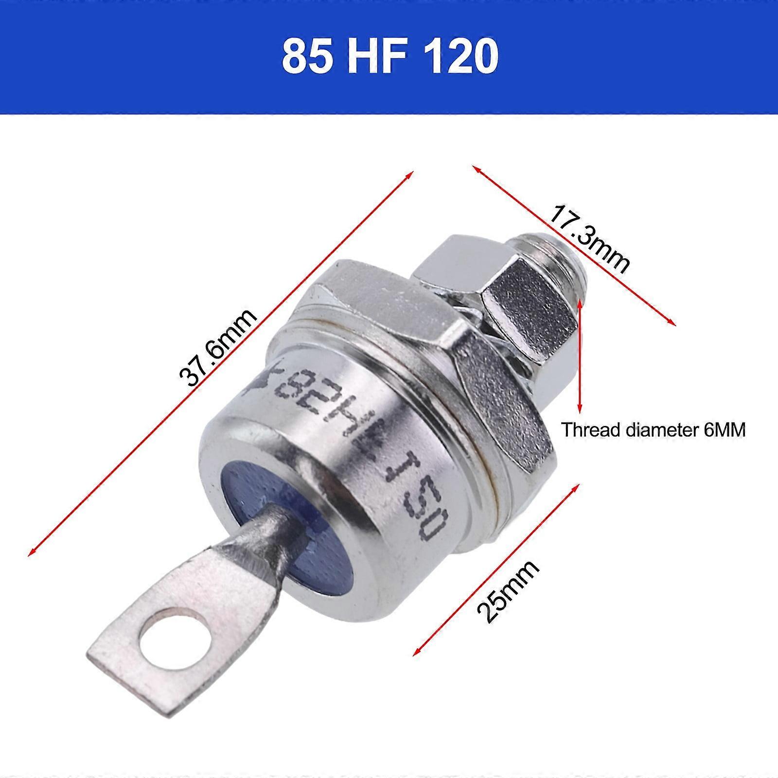 Minxio 2Pc 85A/40A/25A 1200V Positive Cathode/Negative Anode Stud Mount Diode Rectifier,85HF120