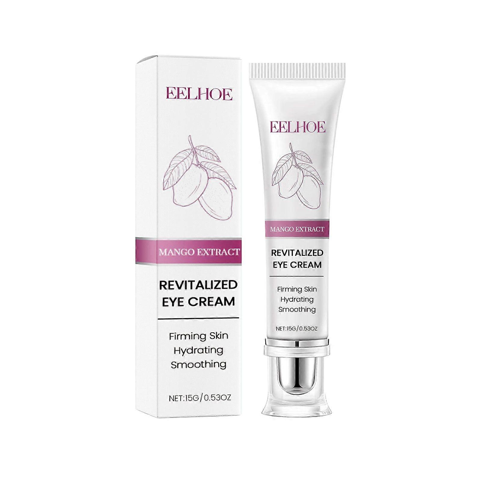 Eelhoe Mango Eye Cream Fading Wrinkle Fishtail Pattern Eye Bag Gentle Nourishing Elastic Firming Eye Skin