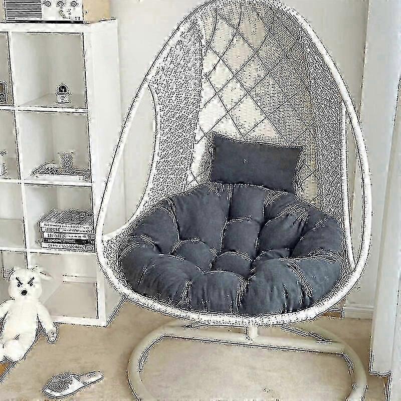 كرسي حديقة الروطان مع وسادة - كرسي أرجوحة بيض معلق
