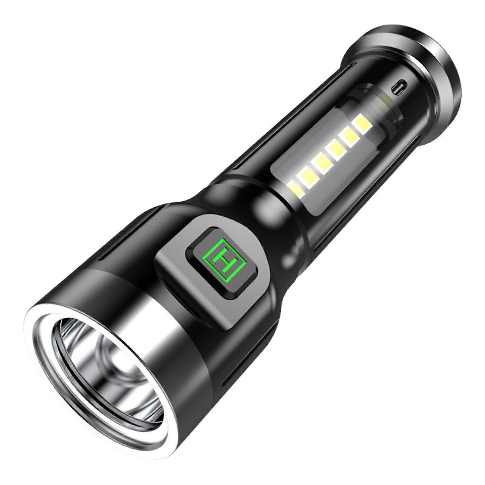 Hiroekza Flashlight Clearance!USB Rechargeable Mini Flashlight With Long-Range Strong Light And Side Light Brightness