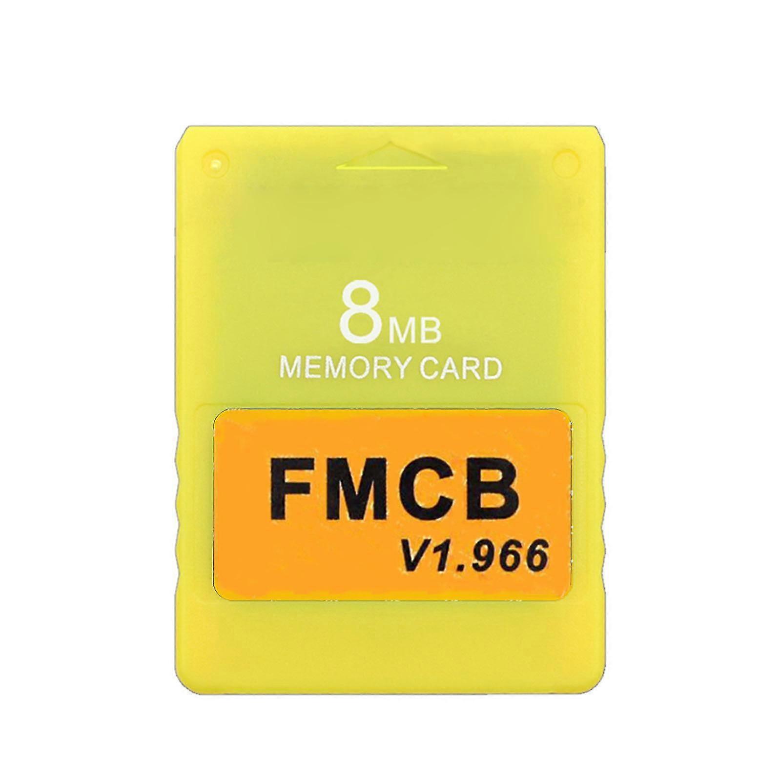 V1.966 Card 8mb/16mb/32mb/64mb Memory Card Plug And Use For Ps2 Game Console
