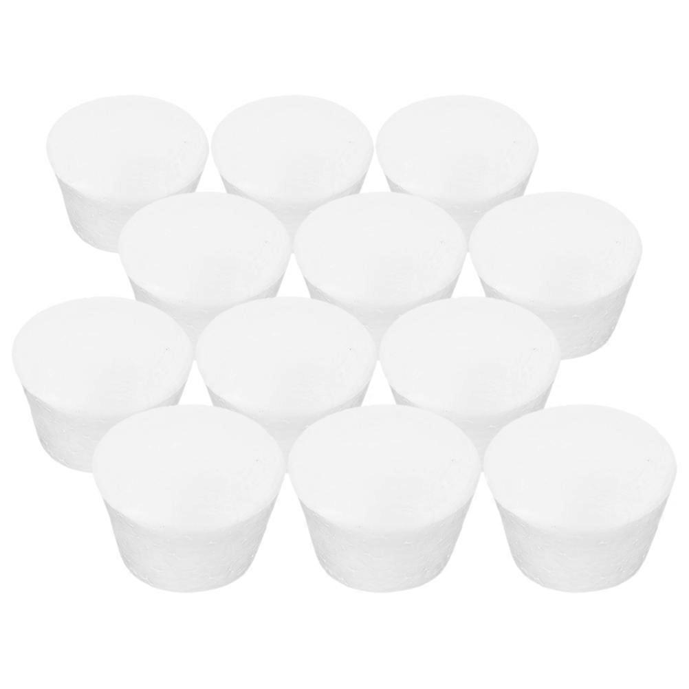 12Pcs Black Foam Cupcake Models for DIY Cake Decorating Reusable Craft Props