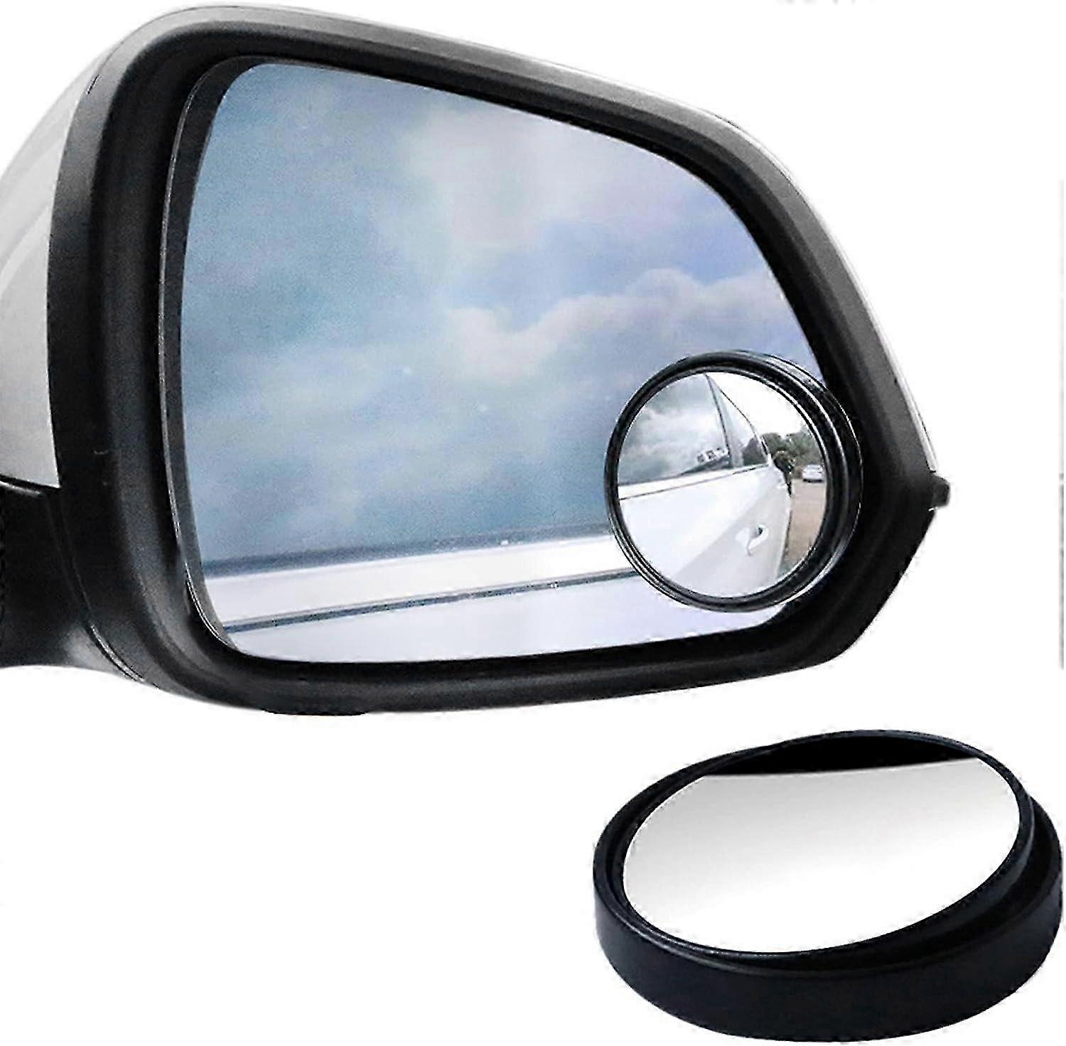 2 Pcs Blind Spot Mirrors,parking Mirrors For Car 360rotatable Waterproof Convex Blind Spot Stick-on Side Mirror