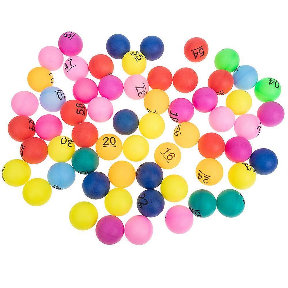 Multicolored Draw Balls Plastic for Accurate Group Activity Raffle 70Pcs