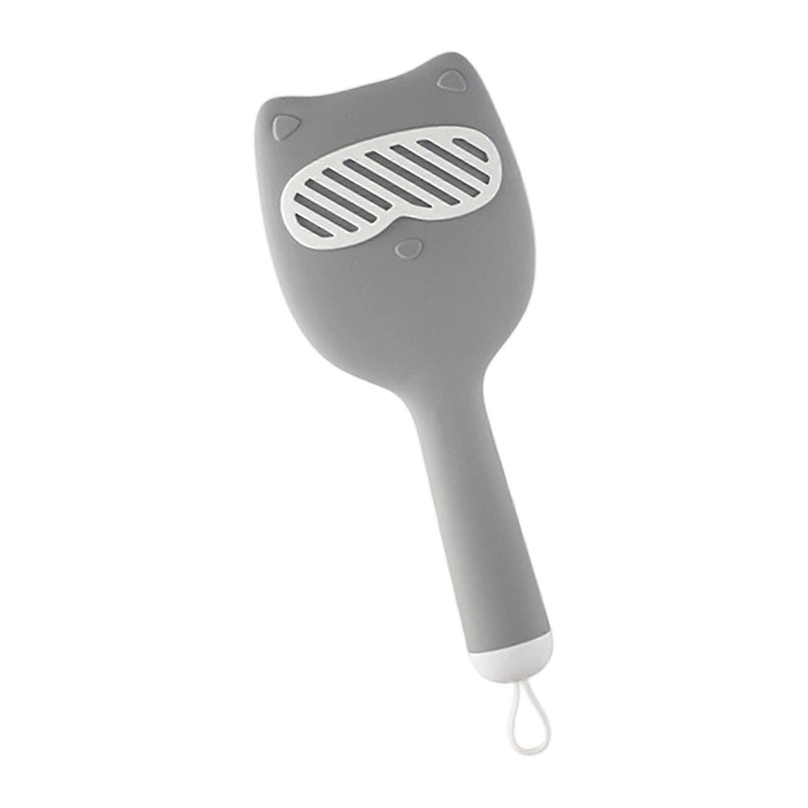 Travel Friendly Gentle Comb For Sensitive Scalp Detangling Brush With Massage Soft Bristles Ergonomic Grooming Tool  Gray