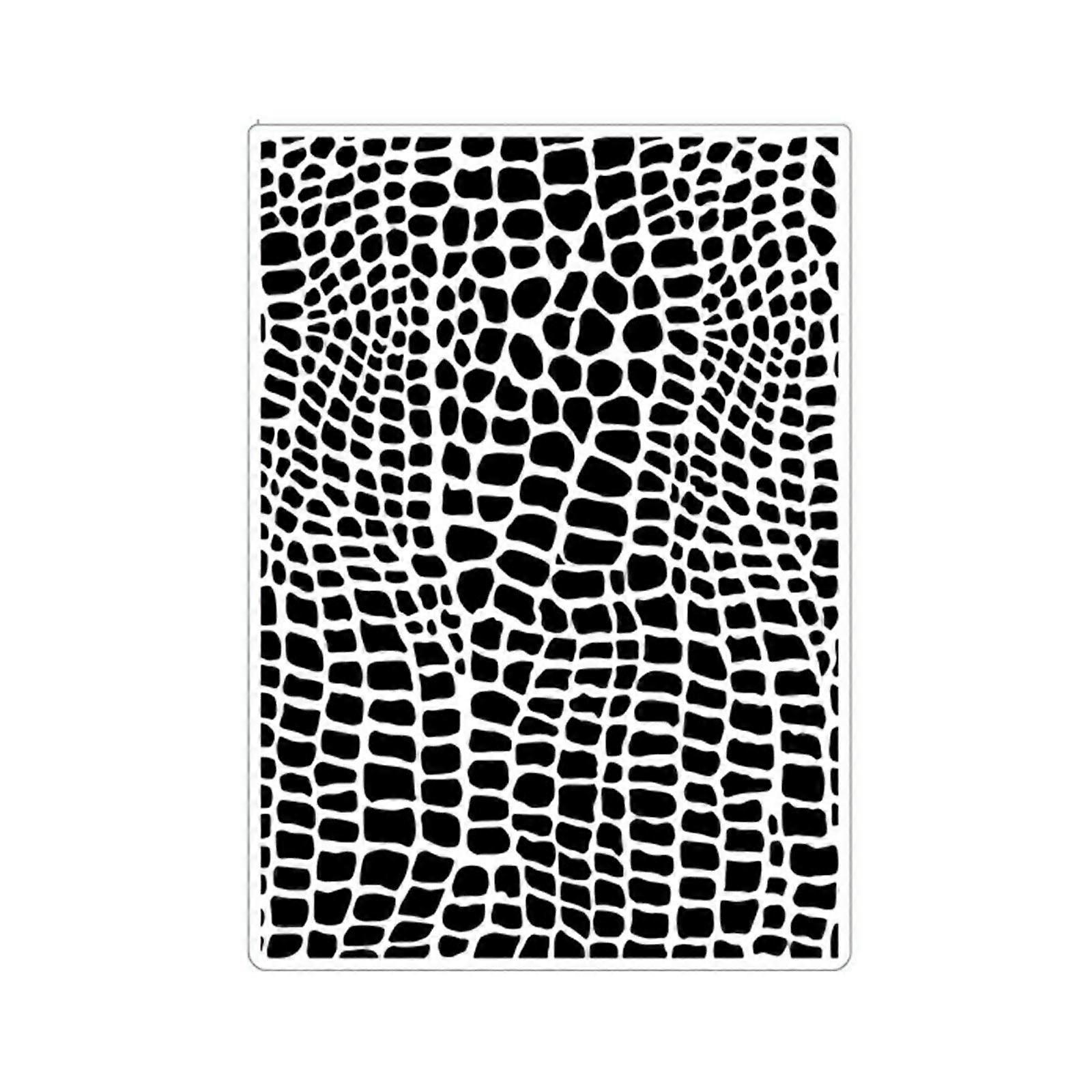 Craft Embossing Tool With Pattern Sturdy Plastic Template for Card Designs Multicolor