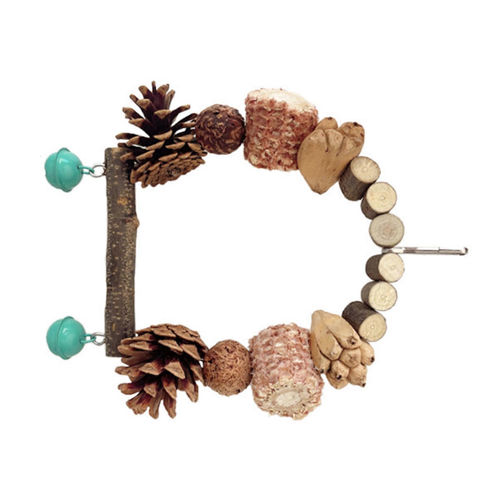 Bird Swing Wood Perch Safe and Comfortable Living Environment for Bird Suitable for Bird Chew and Breeding Facilities  small