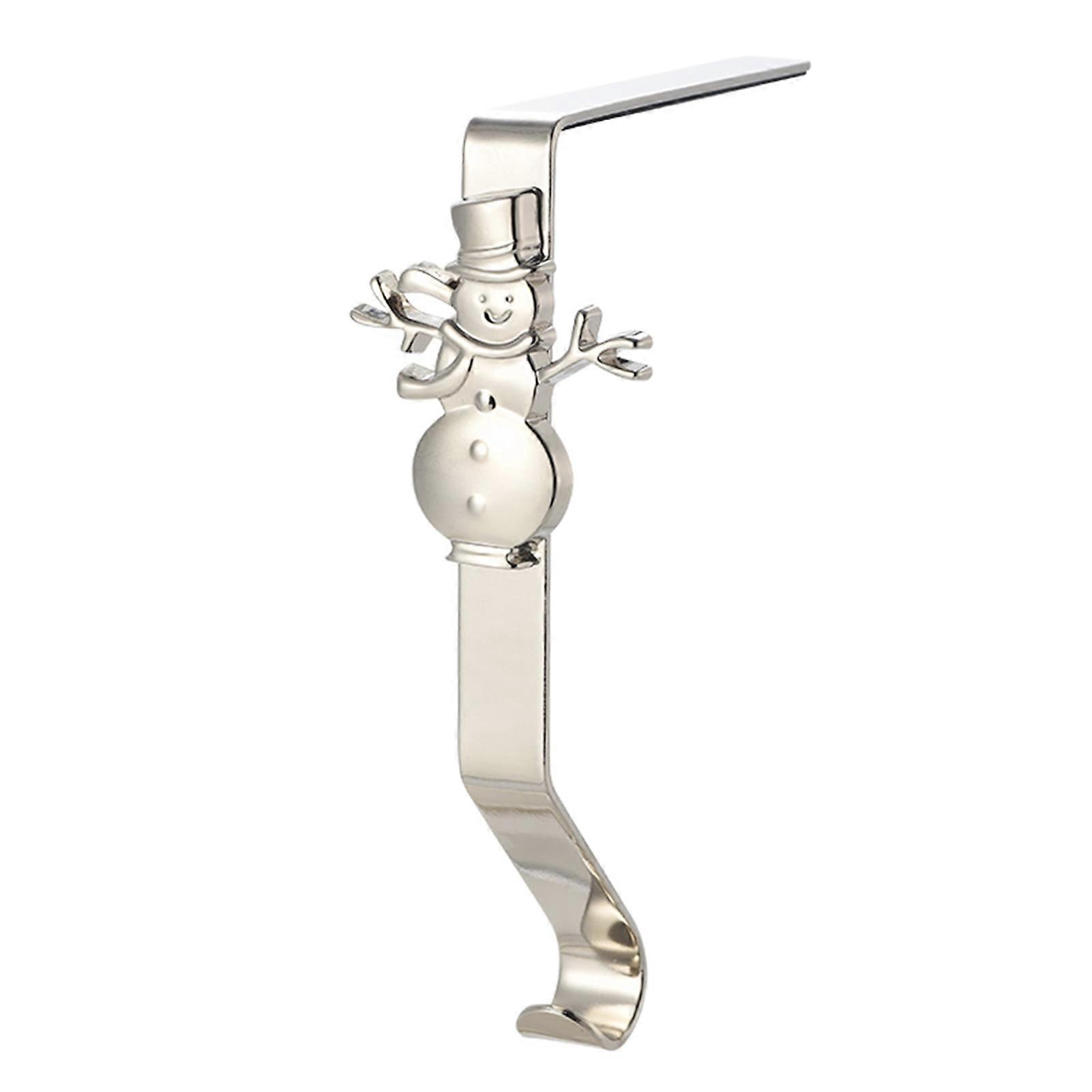 Fireplace Hook Reused Decorative Wide Application Add Atmosphere Iron Snowman Christmas Hook for Home