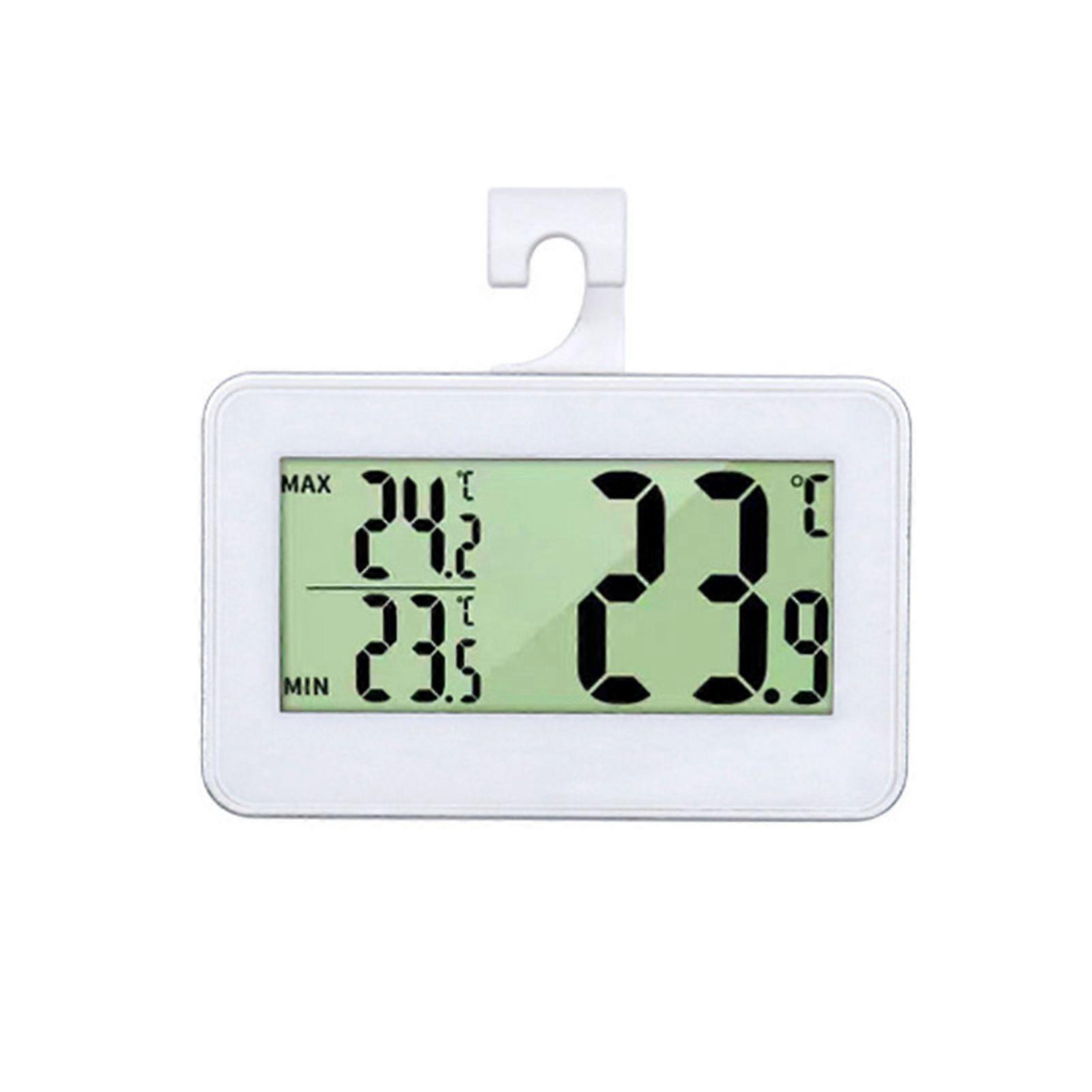 Digital Refrigerator Thermometer LCD Display High Precision Waterproof Magnetic Hanging Fridge Freezer Electronic Temperature Monitor Gauge
