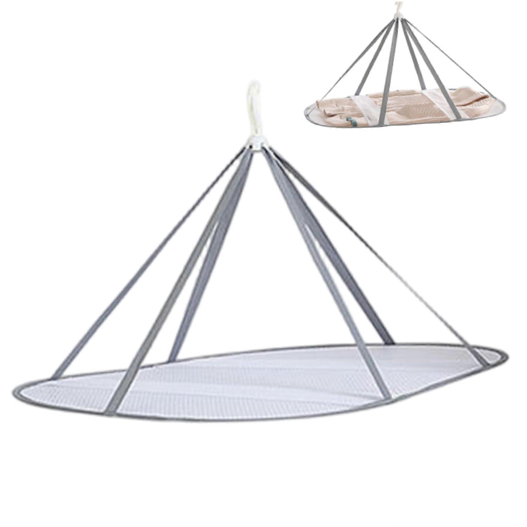 Sweater Drying Rack 30x24 Inch Breathable Mesh Foldable Lay Flat Clothes Dryer for Laundry Balcony