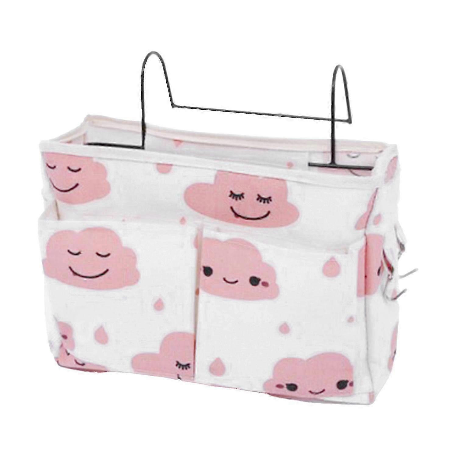 Hanging Organizer Strong Loading Space Saving Anti-deform Bedside Durable Hook Storage Basket for Do f26