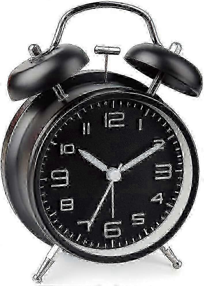 Analog Alarm Clock Dual Bell Alarm Loud Alarm Clock for Heavy Sleepers
