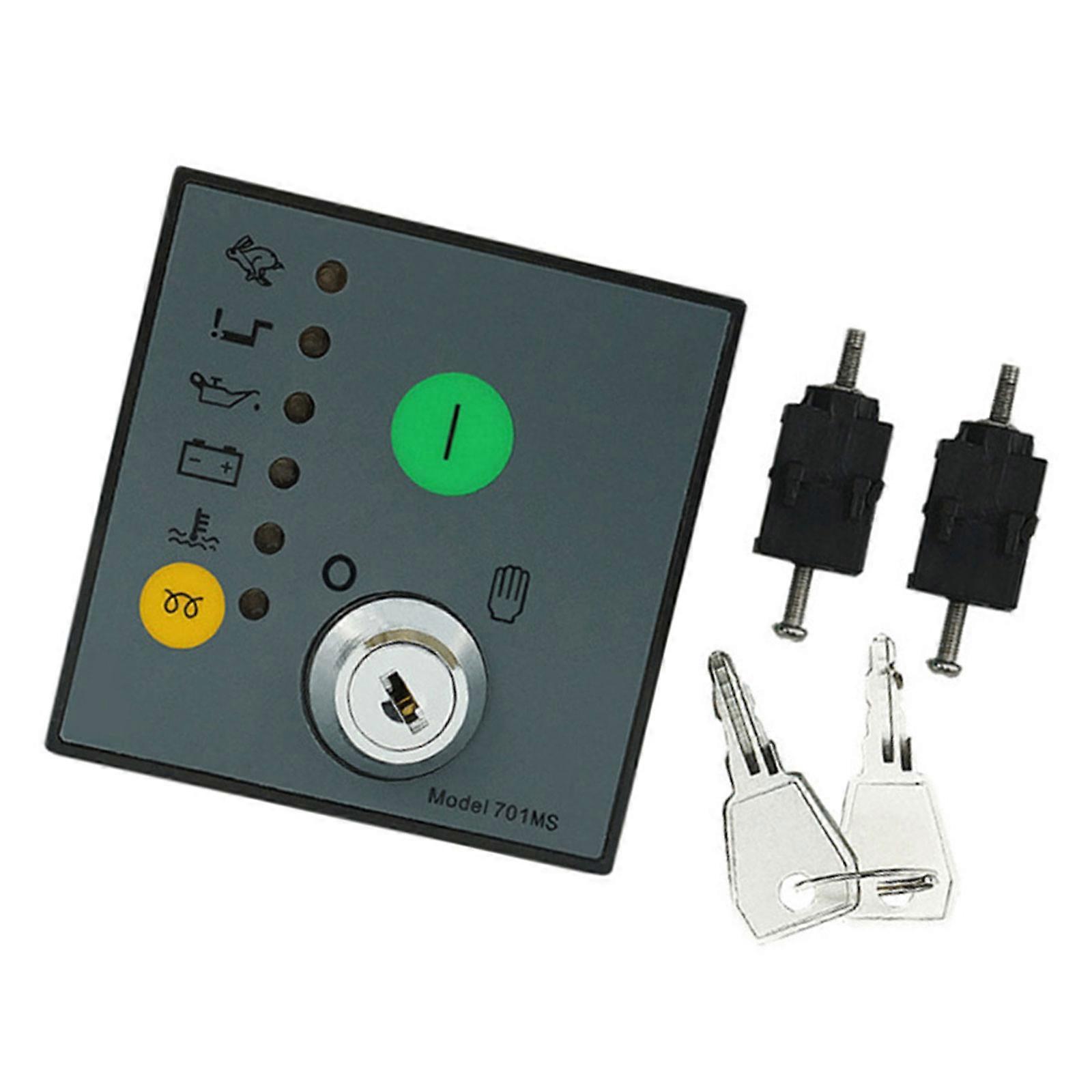 Diesels Generator Engine Auto Start Control Module DSE701MS Generator Control Module Manual Start Panel Easy to Use Multicolor