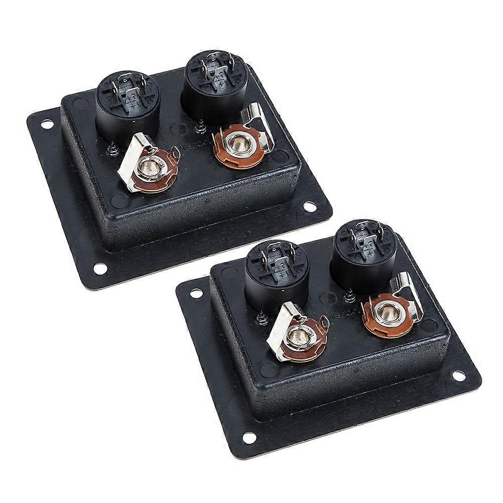 Audio Speaker Binding Post Connector for Home Car 2Pcs with Mounting Holes