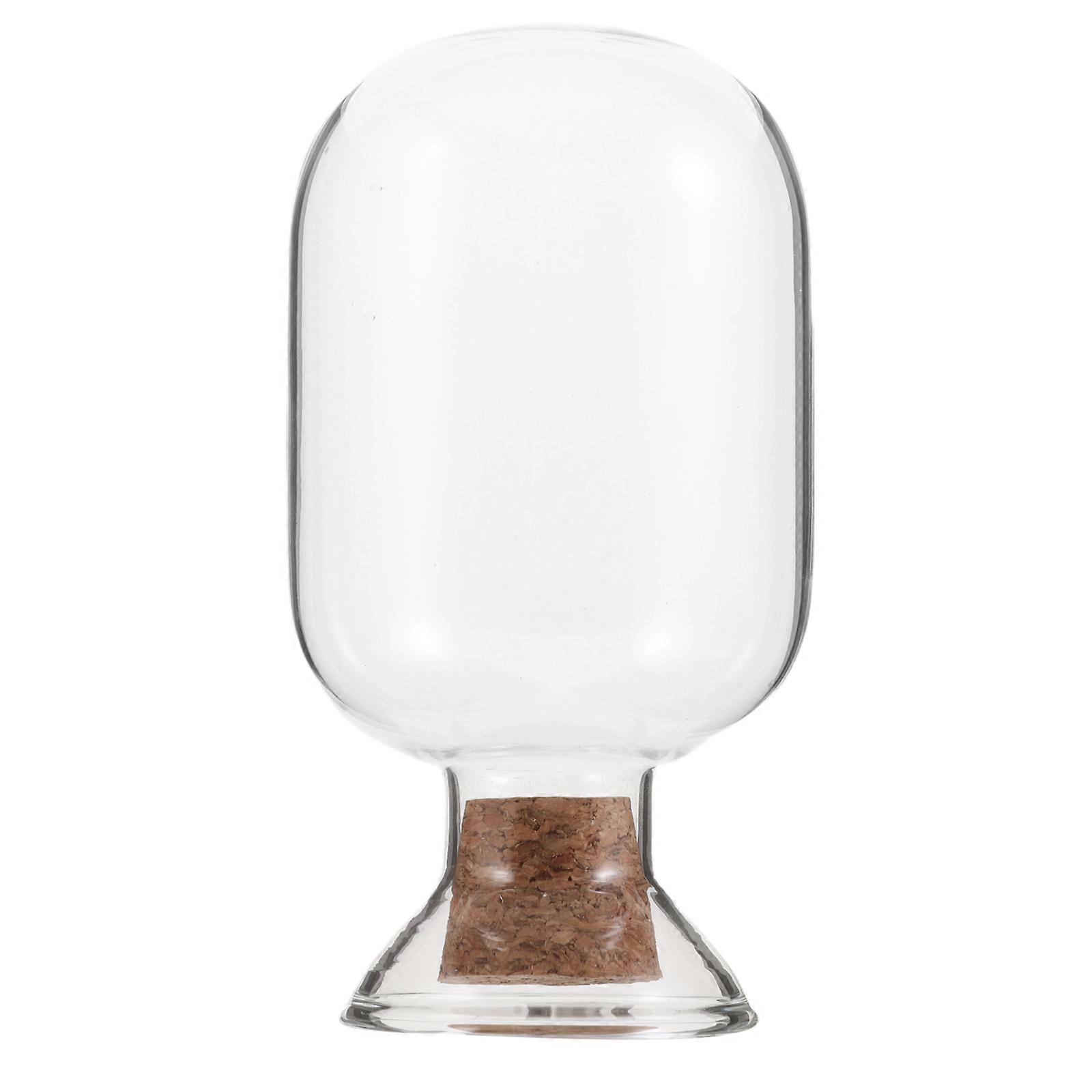 Match Cloche Jar Fancy Glass for Storage with Stopper