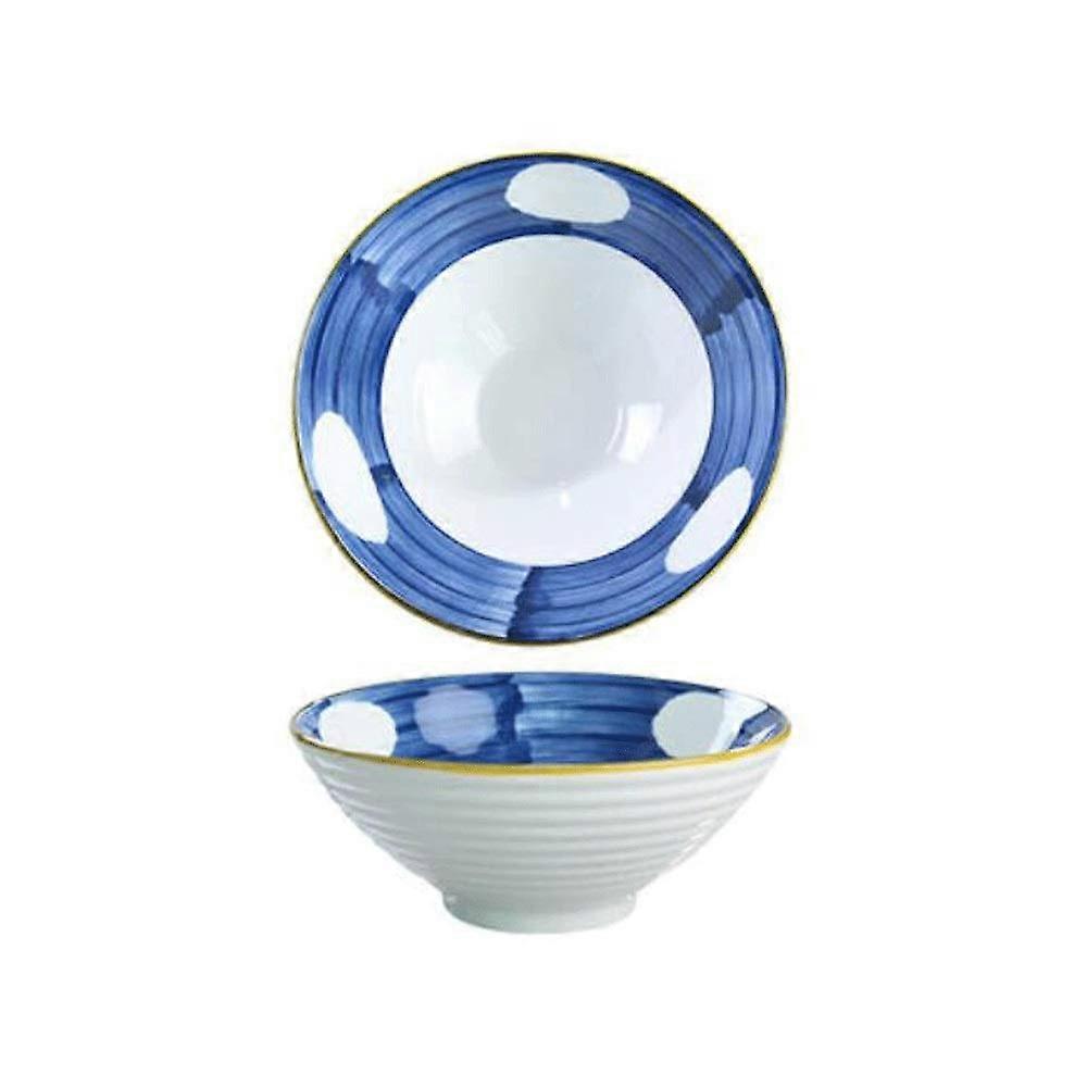 Large Ceramic Soup and Noodle Bowl 20cm with Smooth Rounded Edges for Versatile Dining Use