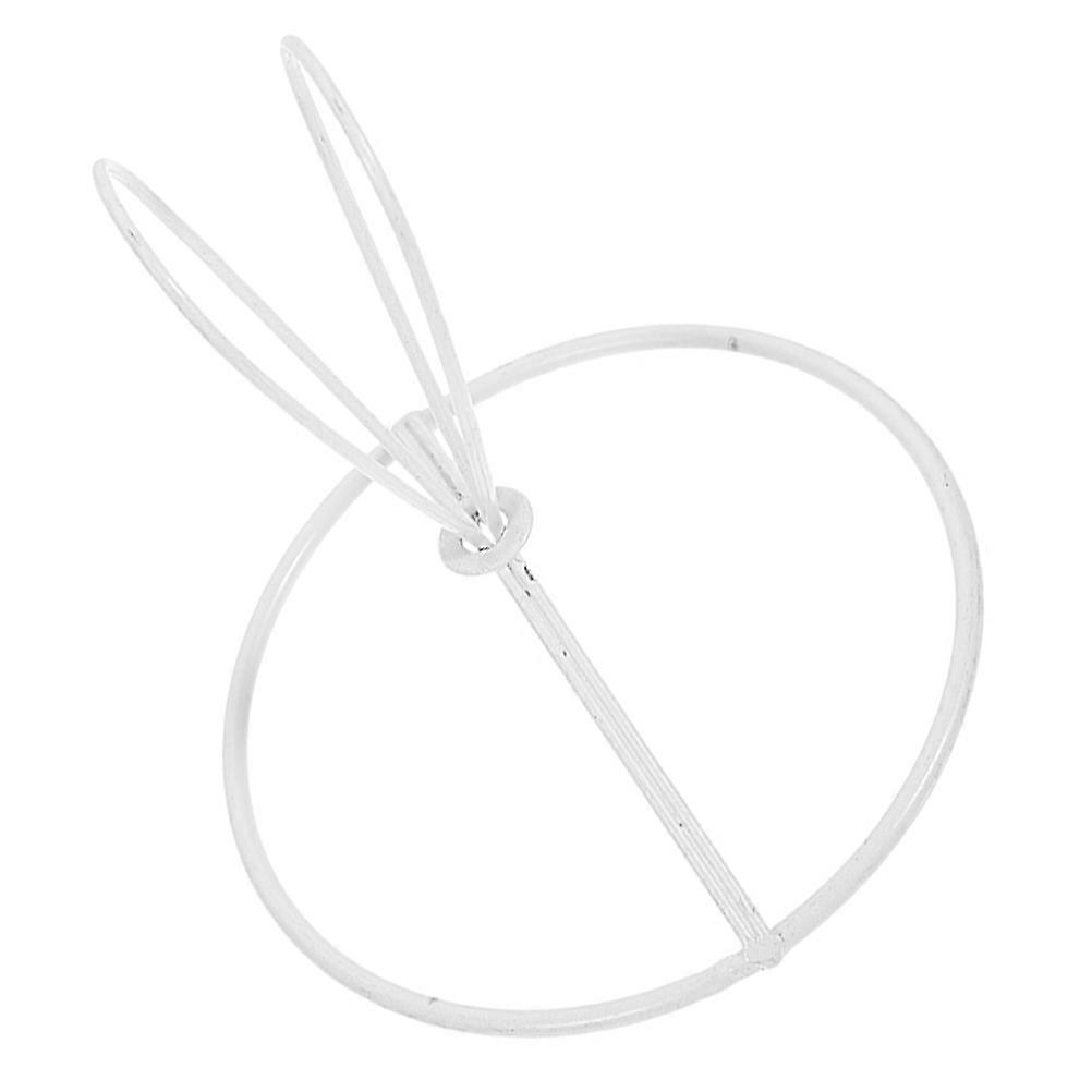 White Metal Frame for Lampshade Providing Lamp Shade Support