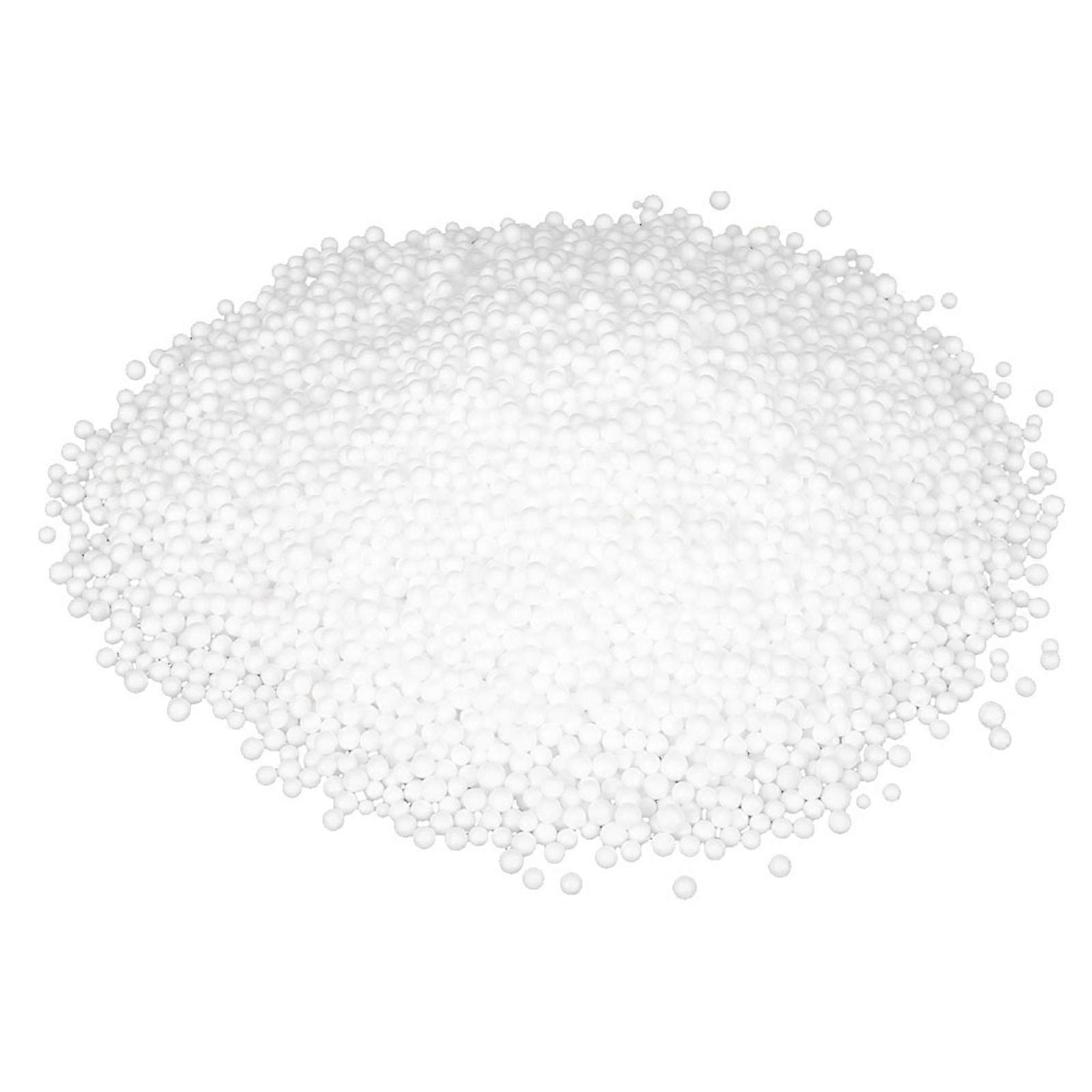 White Foam Balls for Bean Bag Filling Craft Projects Lightweight Stuffing for Sofa 1 Pack