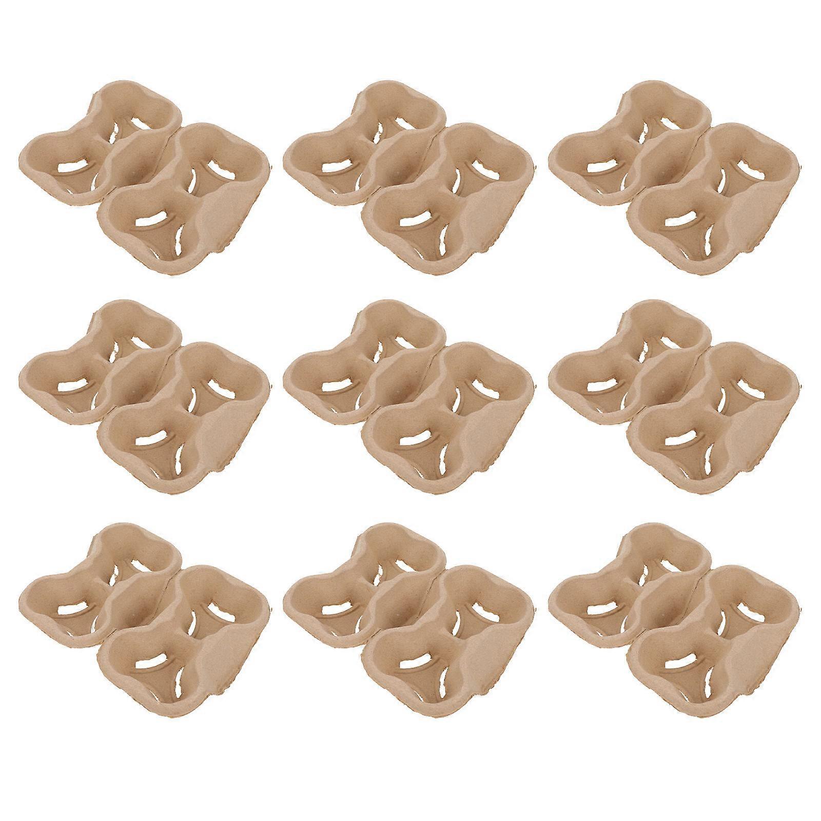 Disposable Cup Holder Hot Beverage Takeaway Packaging Bases Paper Cup Fixators 40Pcs