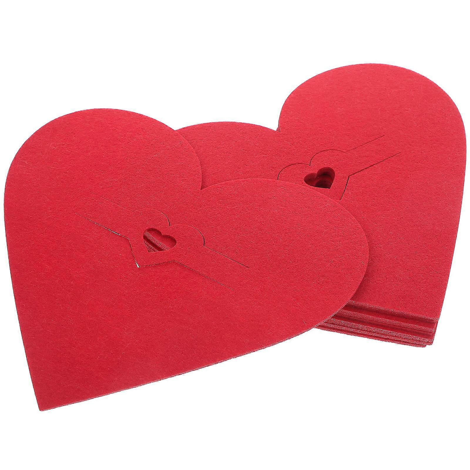 Valentine's Day Heart Cutlery Holders for Table Decor 12Pcs