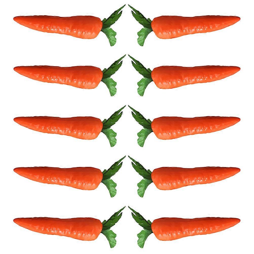 Creative Carrot Toy Artificial Carrots for Decor 10Pcs Collection