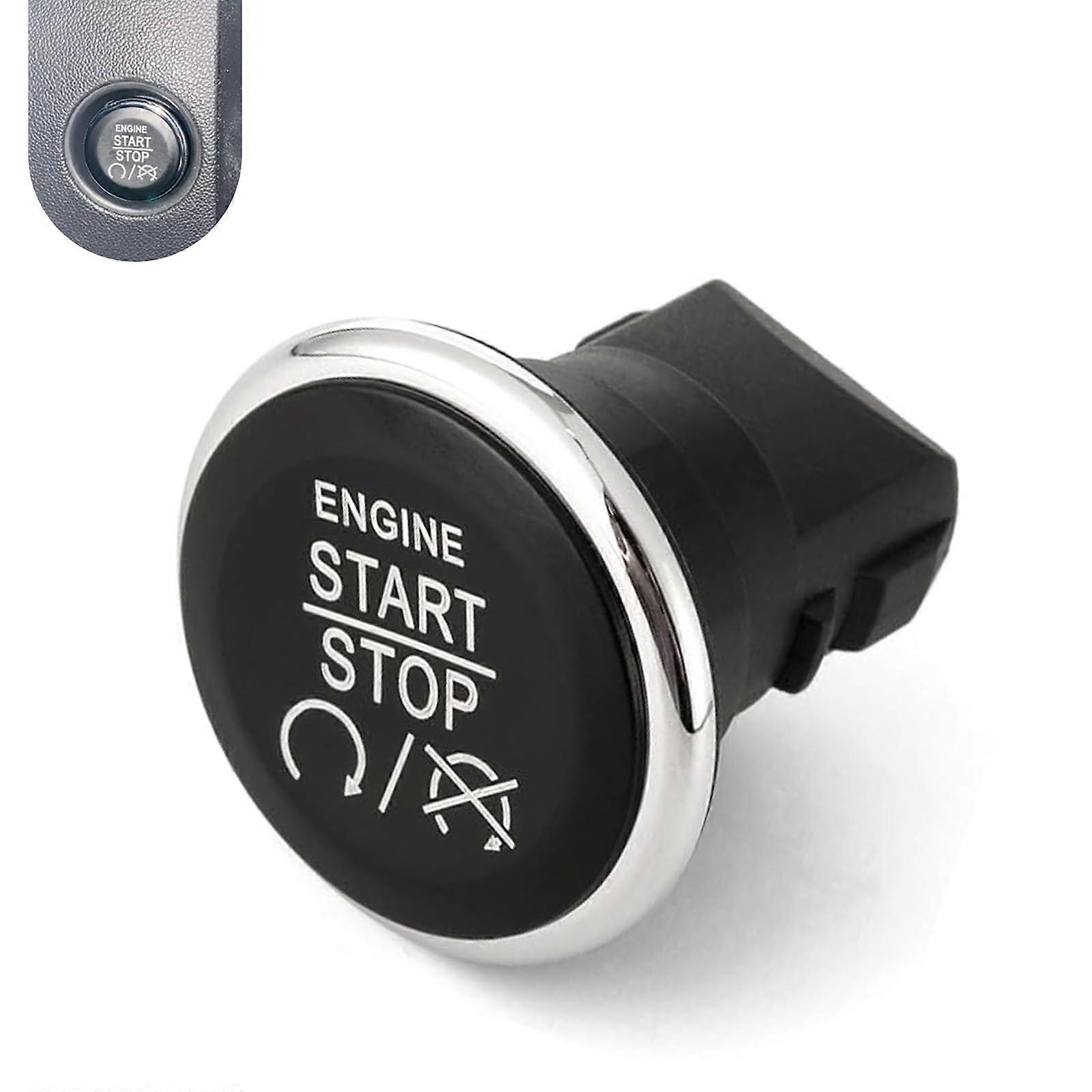Keyless Ignition Push Button Engine Start Stop Switch for Jeep Grand Cherokee Dodge Challenger Chrysler 300 Black