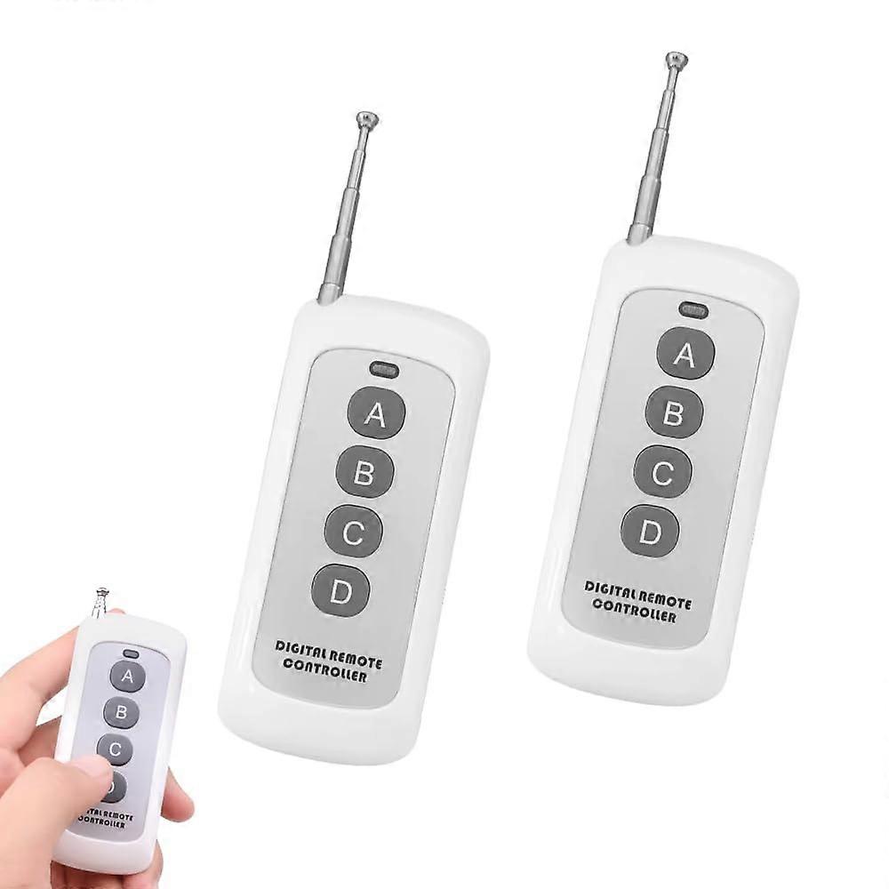 Universal Garage Door Remote 433.92MHz Keychain Duplicator for Gate Opener 500m Range 2 Pack