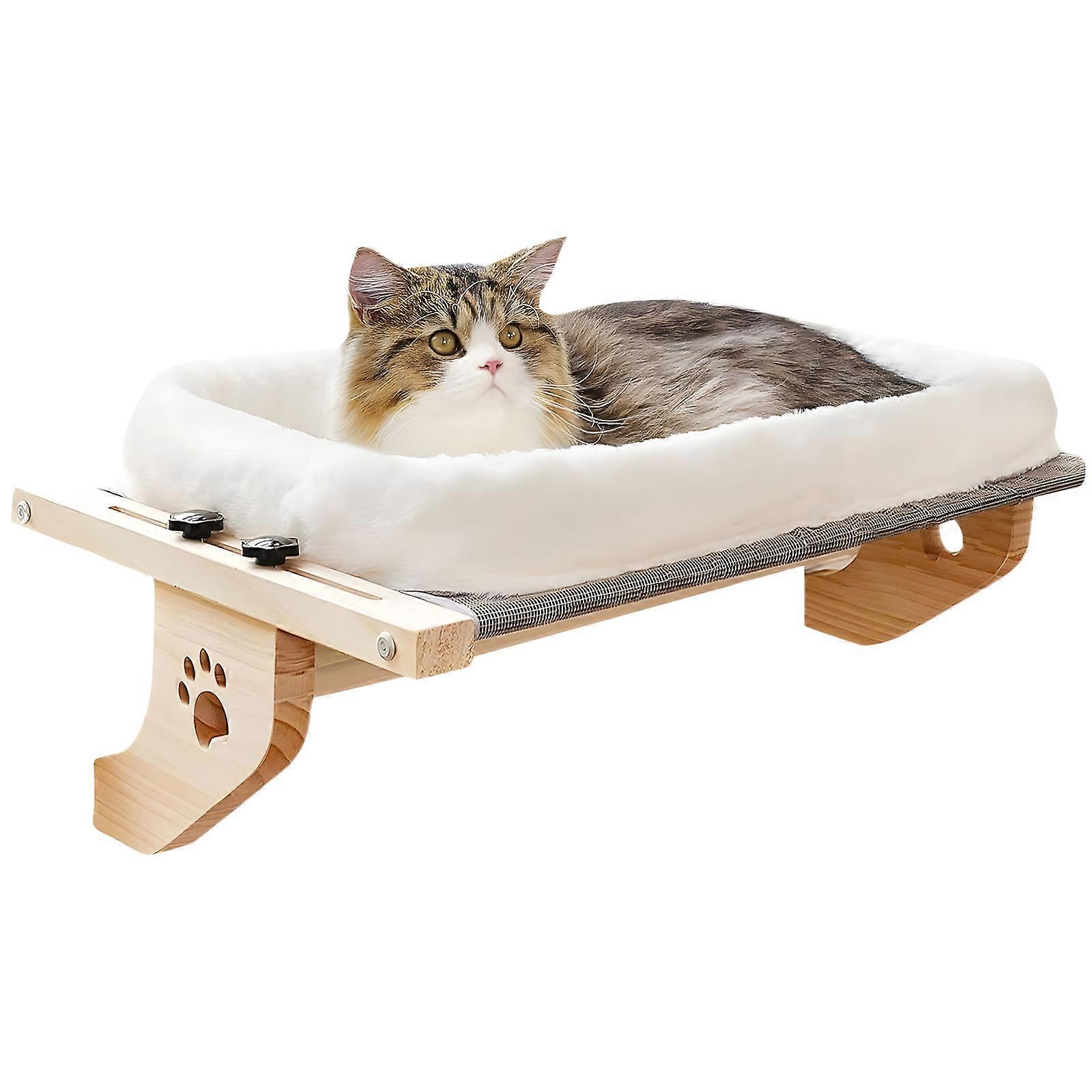 Portable Cats Hammock Removable Washable Cover Hanging Sturdy Basking Platform Warm Bed Multicolor