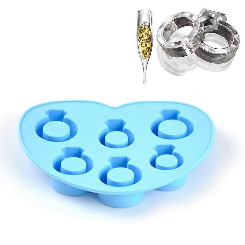 Silicone DIY Creative Ring Ice Mold Ice Box Ring Shape