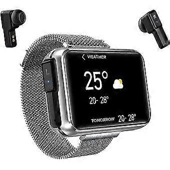 T91 Smart Watch Armbånd 2 I 1 TWs Trådløse Bluetooth Ørepropper 1,4 Tommers Hjertefrekvens Blodtrykk Fitness Armbånd