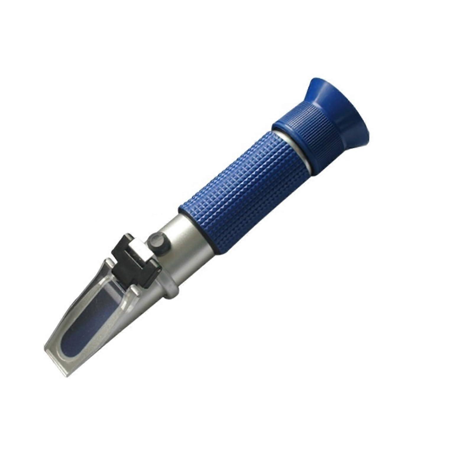 Wine Refractometer 080% Concentration Tester Blue Aluminum Durable Body Easy Calibration