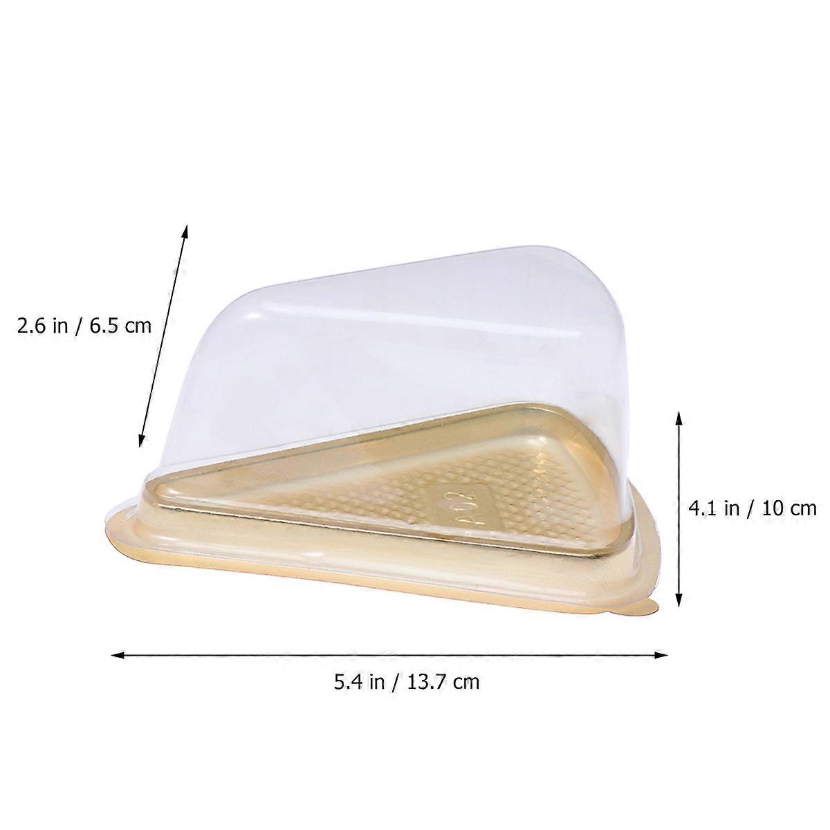 Golden Cake for Storage Cakes 50Pcs Triangle Gift
