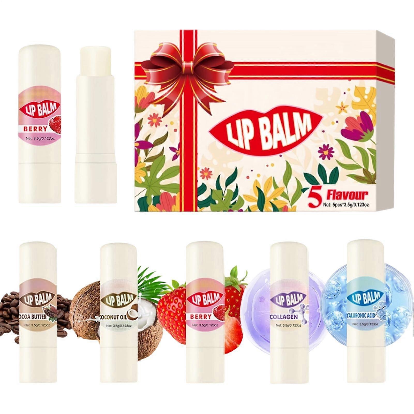 Plumping Lip Balm Set with Instant Plumping Effect and Deep Hydration, Long Lasting Gloss for Women