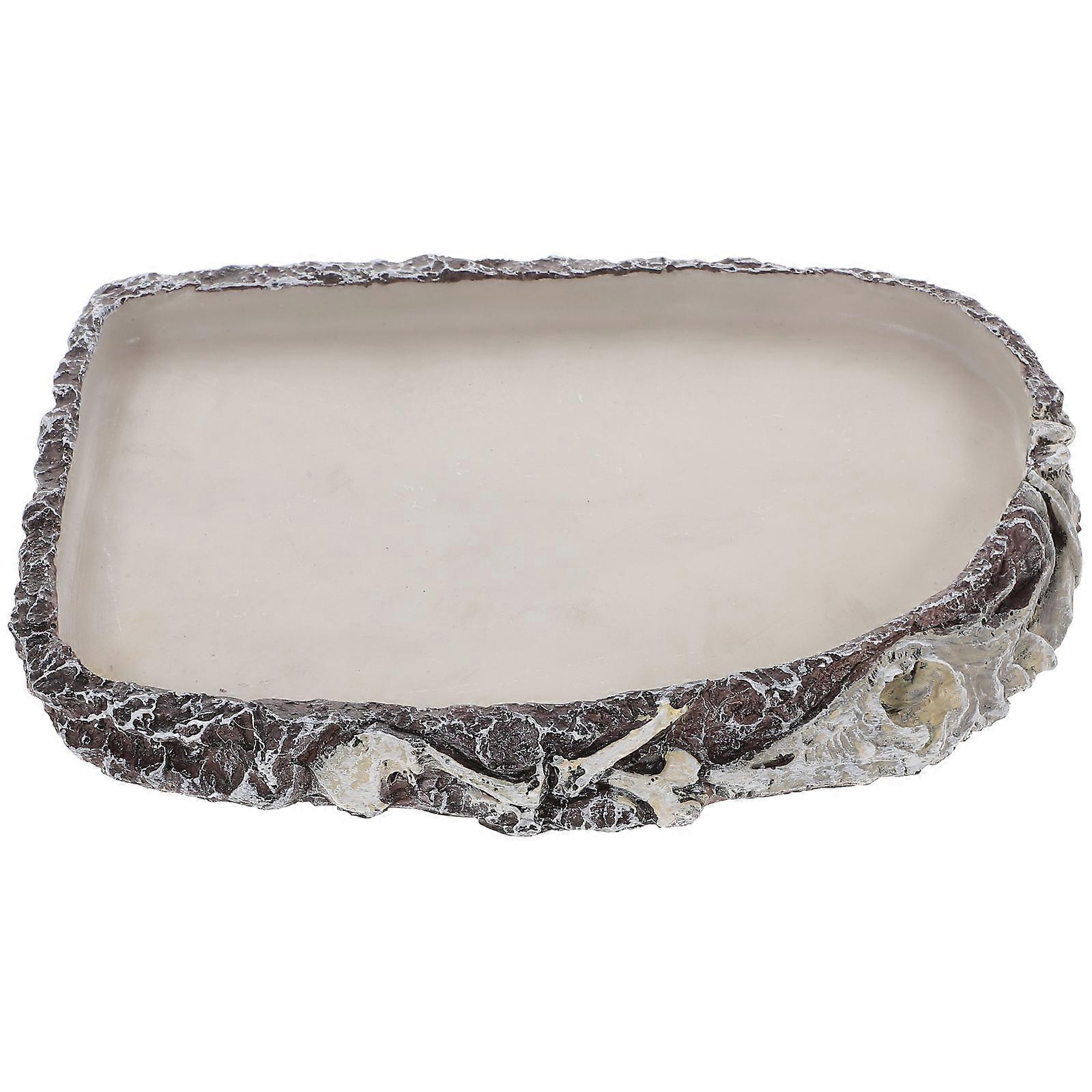 Reptile Water Basin Resin Water Dish for Multi Function Use
