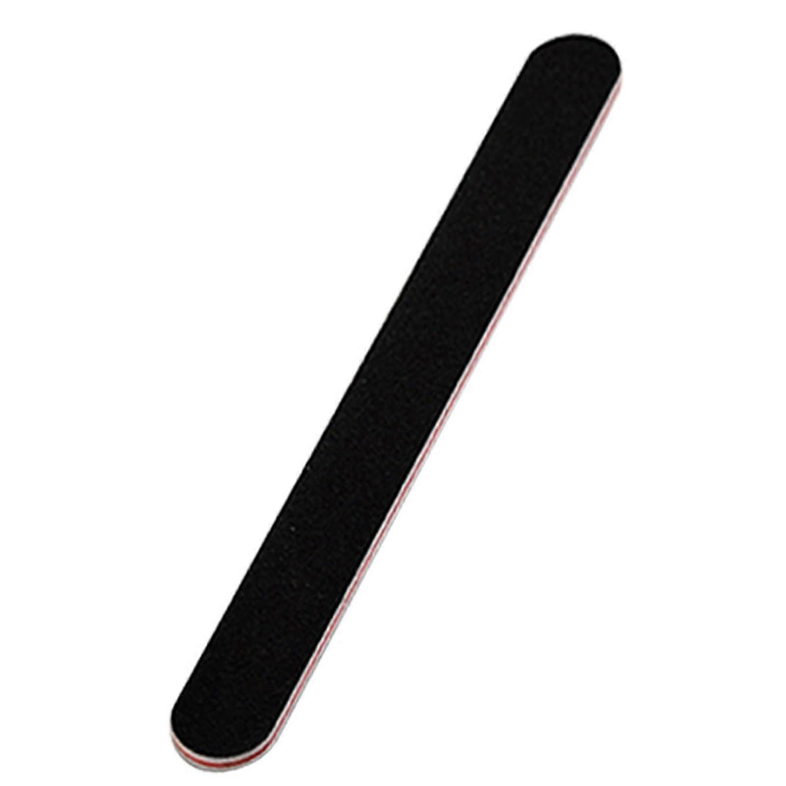 Double Sided Nail File and Buffer Block Red Black for Acrylic Gel Natural False Nails