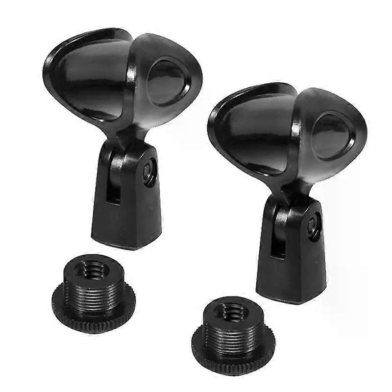 2X Universal Microphone Stand Holder Clamp Mic Microphone Clips For Mic Stand