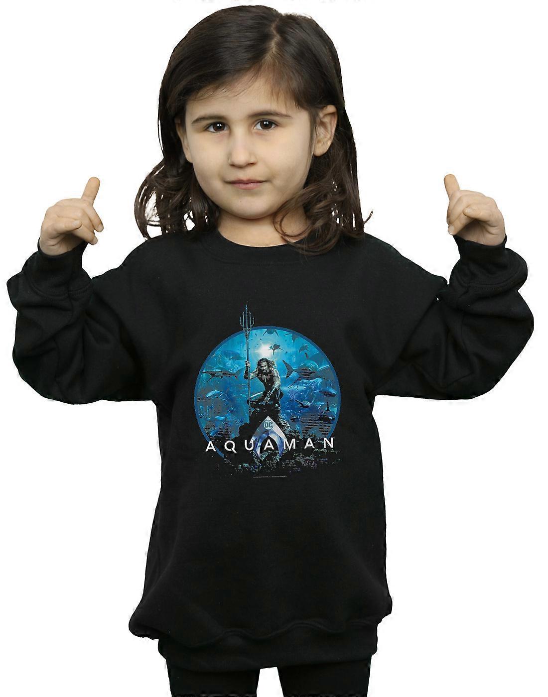 DC Comics Girls Aquaman Circle Poster Sweatshirt