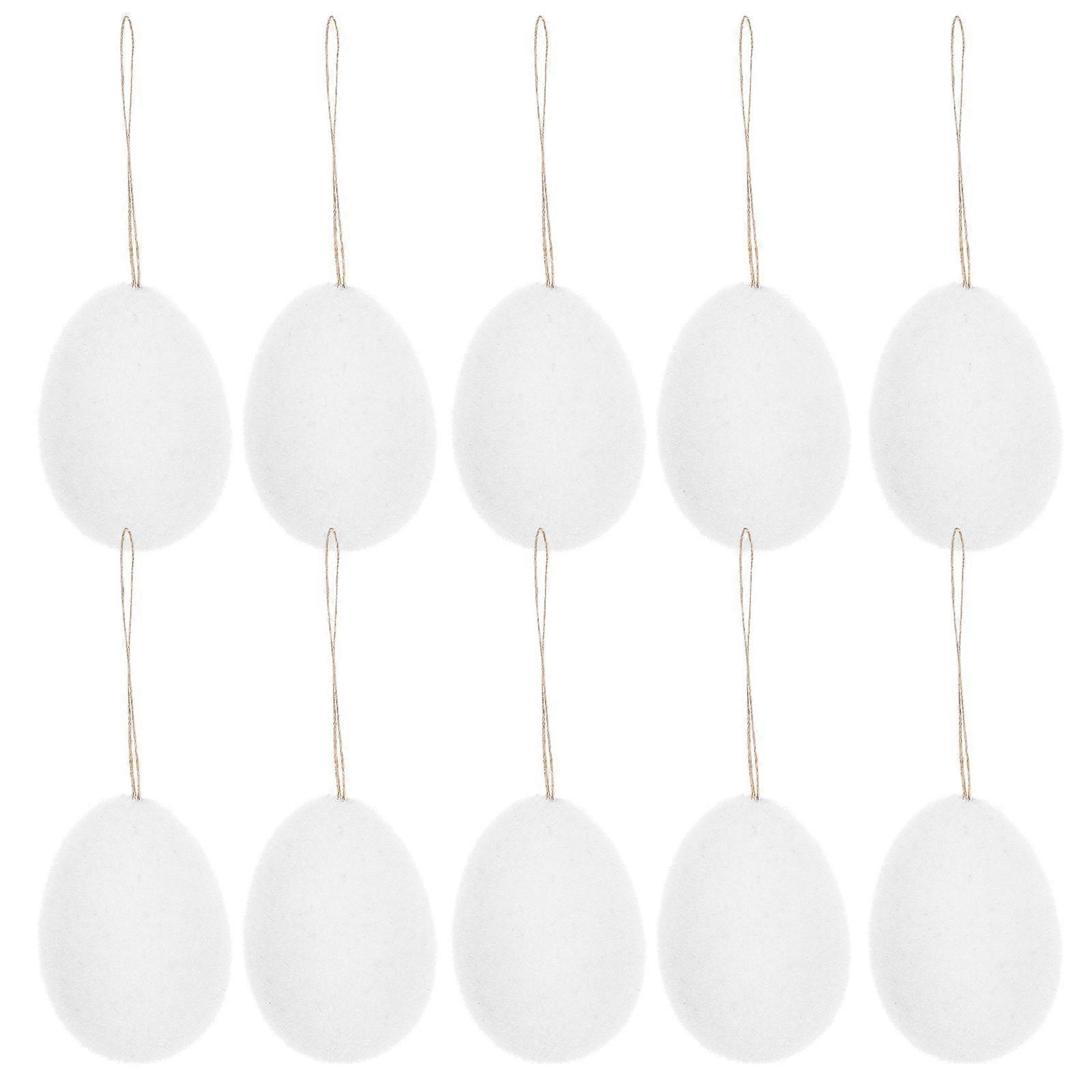12pcs Easter Decorations Eggs Hanging Ornaments Easter Tree Hanging Egg Pendants Decor
