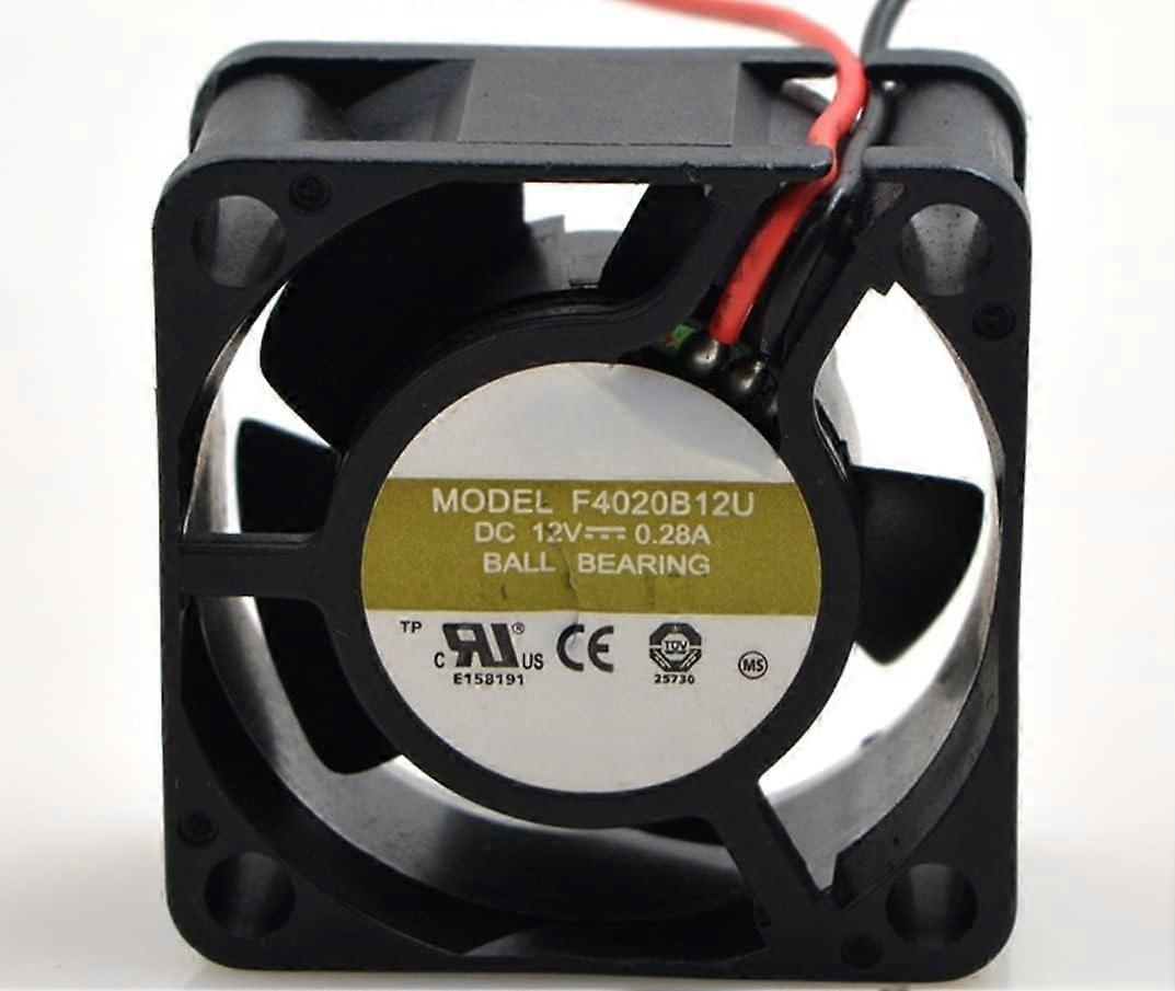 40mm Cooling Fan 12V DC Speed 0.28A 2Wire 40x40x20mm Durable Compact Size
