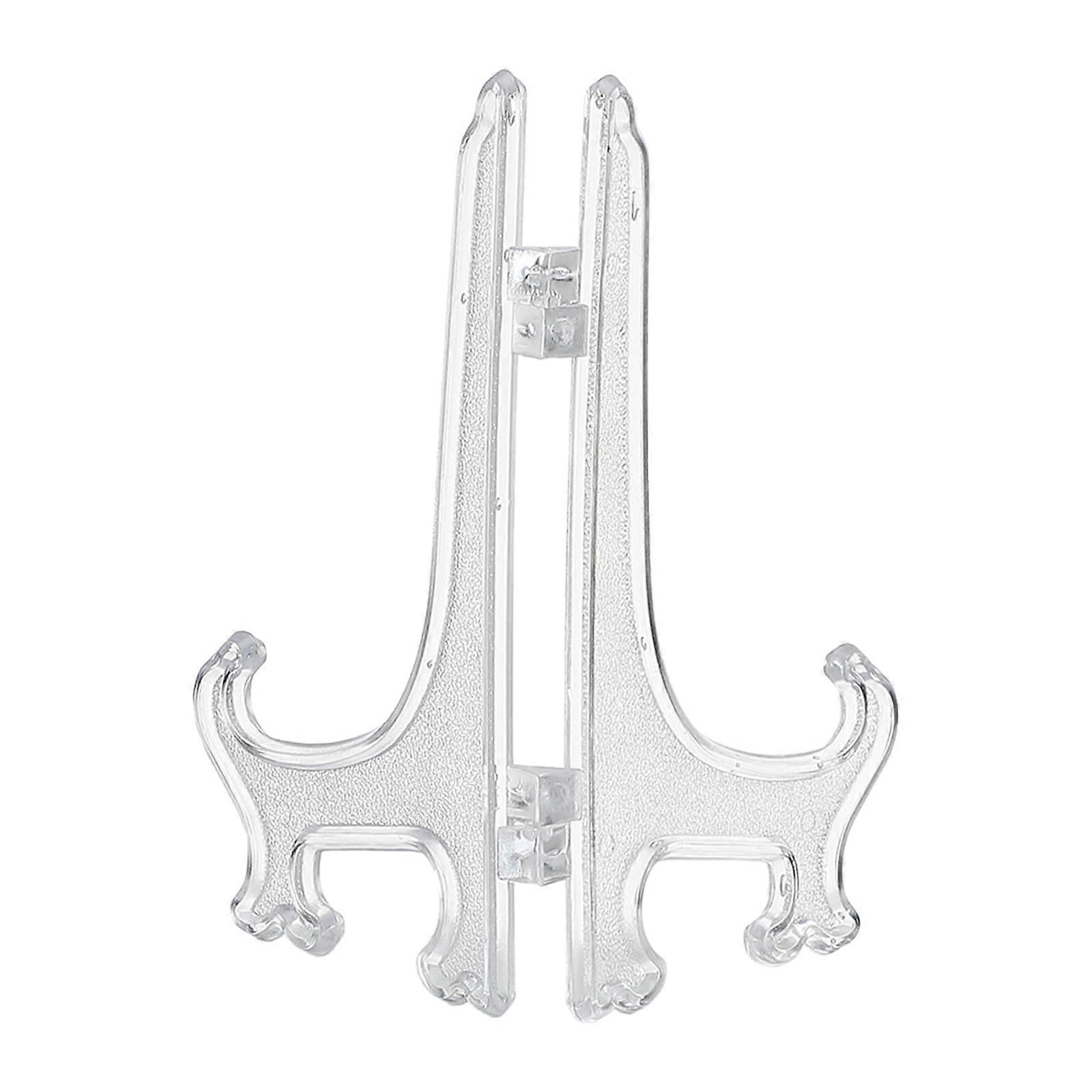 Acrylic Display Stand Foldable Clear Plate Holder for Picture Frames Weddings Home Decor Tabletop