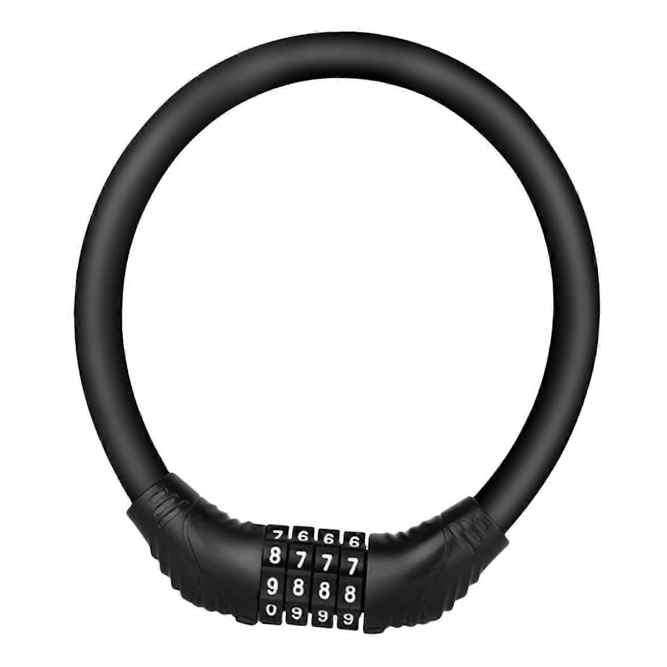 Bike Lock with Keyless Combination, Lightweight AntiTheft Password Security for Cycling Bikes, Black
